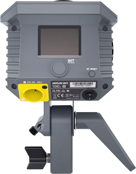 Bedienteil des Amaran 100d S mit Display und Reglern