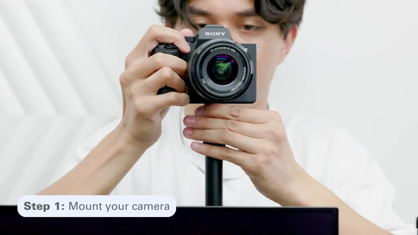 Kamera wird für die Nutzung mit dem Cam Link 4K vorbereitet