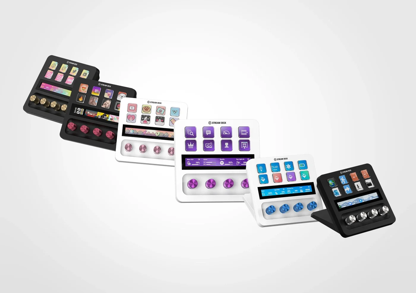 Elgato Stream Deck + mit auswechselbaren Tastenkappen und Zubehör