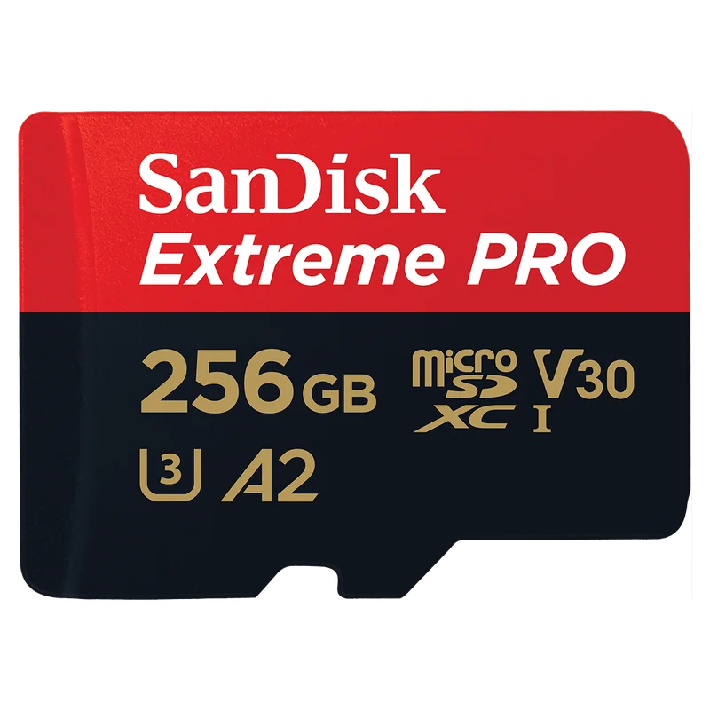SanDisk Extreme PRO microSDXC 256 GB (UHS-I, U3, V30, A2)